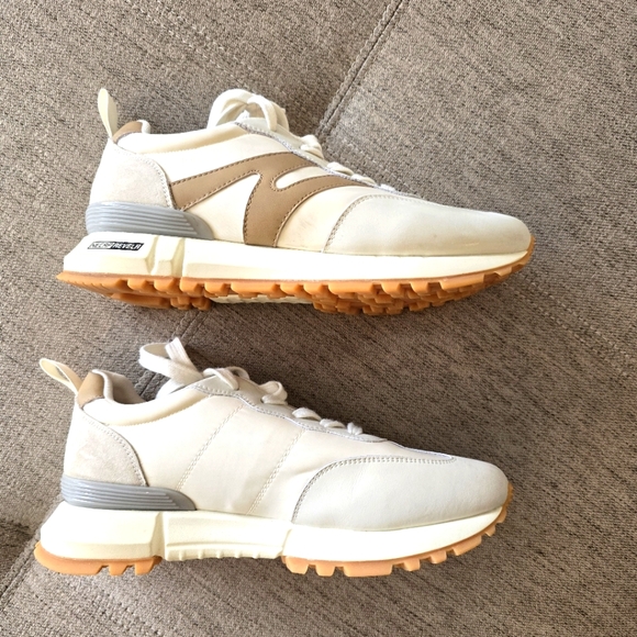 One Fine Day Beige and Ivory Sneakers Sz Eu 42 / US 11 - Picture 2 of 15